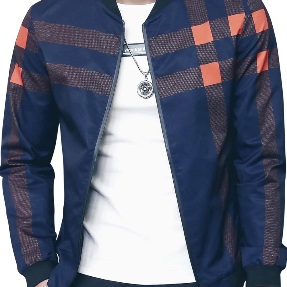 Plaid Men's Bomber Jacket